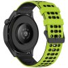 RMPACK Huawei Watch GT 5 46mm Szilikon Óraszíj Hole Style Minimal Pótszíj Lime-Fekete
