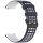 RMPACK Huawei Watch GT 5 46mm Szilikon Óraszíj Hole Style Minimal Pótszíj Sötétkék-Fehér