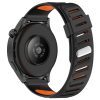 RMPACK Huawei Watch GT 5 46mm Óraszíj Future Twill Design Pótszíj Szilikon Szíj Fekete-Narancssárga