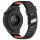 RMPACK Huawei Watch GT 5 46mm Óraszíj Future Twill Design Pótszíj Szilikon Szíj Fekete-Narancssárga