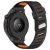 RMPACK Huawei Watch GT 5 46mm Óraszíj Future Twill Design Pótszíj Szilikon Szíj Fekete-Narancssárga