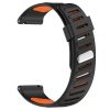 RMPACK Huawei Watch GT 5 46mm Óraszíj Future Twill Design Pótszíj Szilikon Szíj Fekete-Narancssárga