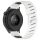 RMPACK Huawei Watch GT 5 46mm Óraszíj Future Twill Design Pótszíj Szilikon Szíj Fehér-Fekete
