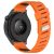 RMPACK Huawei Watch GT 5 46mm Óraszíj Future Twill Design Pótszíj Szilikon Szíj Narancssárga-Fekete