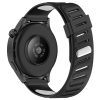 RMPACK Huawei Watch GT 5 46mm Óraszíj Future Twill Design Pótszíj Szilikon Szíj Fekete-Fehér