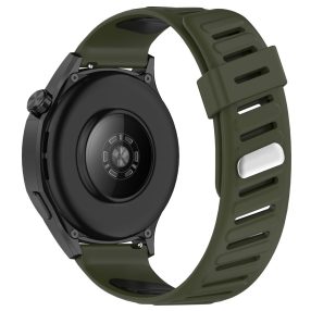   RMPACK Huawei Watch GT 5 46mm Óraszíj Future Twill Design Pótszíj Szilikon Szíj KatonaZöld-Fekete