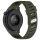 RMPACK Huawei Watch GT 5 46mm Óraszíj Future Twill Design Pótszíj Szilikon Szíj KatonaZöld-Fekete