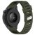 RMPACK Huawei Watch GT 5 46mm Óraszíj Future Twill Design Pótszíj Szilikon Szíj KatonaZöld-Fekete