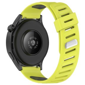   RMPACK Huawei Watch GT 5 46mm Óraszíj Future Twill Design Pótszíj Szilikon Szíj Lime-Szürke