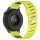 RMPACK Huawei Watch GT 5 46mm Óraszíj Future Twill Design Pótszíj Szilikon Szíj Lime-Szürke