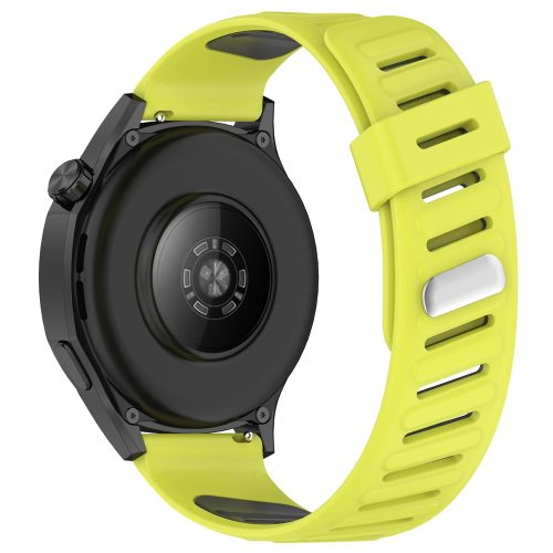 RMPACK Huawei Watch GT 5 46mm Óraszíj Future Twill Design Pótszíj Szilikon Szíj Lime-Szürke