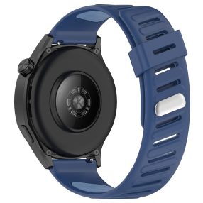   RMPACK Huawei Watch GT 5 46mm Óraszíj Future Twill Design Pótszíj Szilikon Szíj Sötétkék-Kék