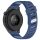 RMPACK Huawei Watch GT 5 46mm Óraszíj Future Twill Design Pótszíj Szilikon Szíj Sötétkék-Kék