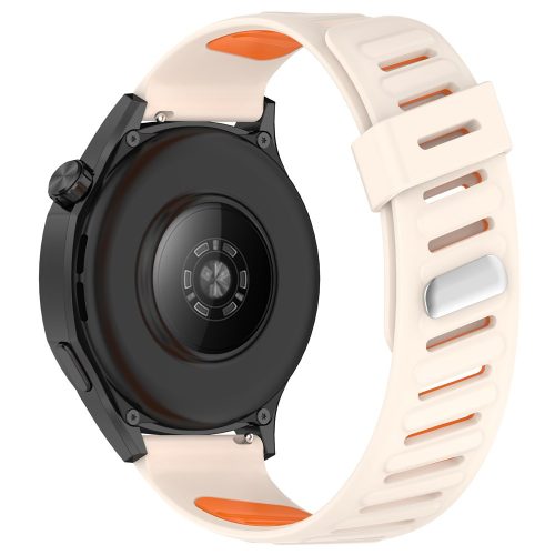 RMPACK Huawei Watch GT 5 46mm Óraszíj Future Twill Design Pótszíj Szilikon Szíj Csillagfény-Narancssárga