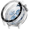 RMPACK Huawei Watch GT 5 46mm Védőkeret + Beépített Tempered Glass Kijelzővédő Áttetsző