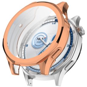   RMPACK Huawei Watch GT 5 46mm Szilikon Védőkeret Electro Fényes + Beépített Kijelzővédő Rózsaarany
