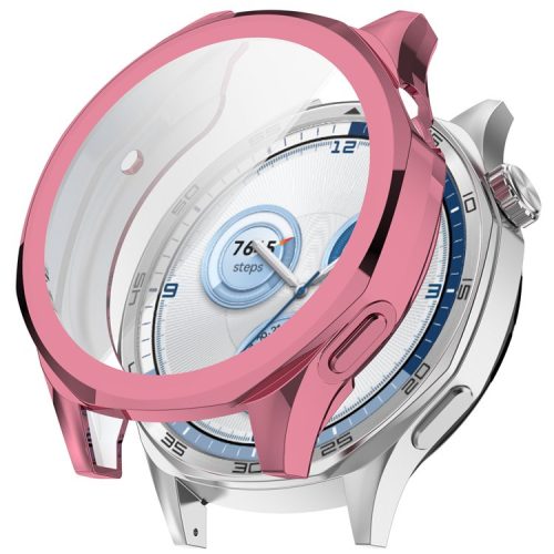 RMPACK Huawei Watch GT 5 46mm Szilikon Védőkeret Electro Fényes + Beépített Kijelzővédő Rózsaszín