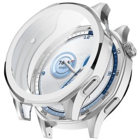   RMPACK Huawei Watch GT 5 46mm Szilikon Védőkeret Electro Fényes + Beépített Kijelzővédő Ezüst