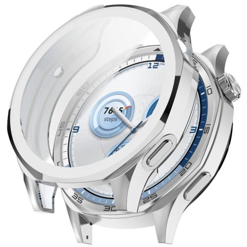 RMPACK Huawei Watch GT 5 46mm Szilikon Védőkeret Electro Fényes + Beépített Kijelzővédő Ezüst