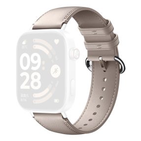   RMPACK Xiaomi Redmi Watch 5 Bőrszíj Pótszíj - Leather Style Óraszíj Apricot