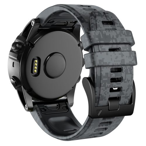 RMPACK Garmin Fenix Enduro / Tactix Delta / Tactix 7 Pro 26mm Szilikon Óraszíj Gyorscsatlakozóval - Digitális Terepminta