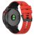 RMPACK Garmin Fenix 7 Pro Kétszínű Csíkos Szilikon Óraszíj - Piros / Fekete