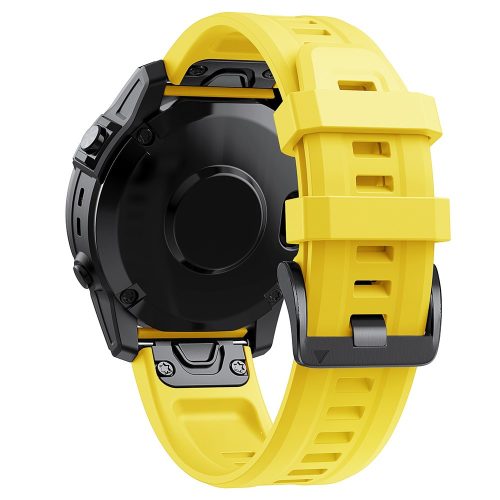 RMPACK Garmin Fenix 7 / 7 Pro QuickFit 22mm Szilikon Óraszíj - Sárga