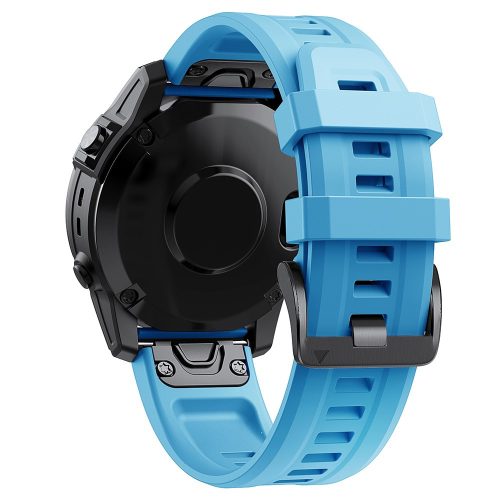 RMPACK Garmin Fenix 7 / 7 Pro QuickFit 22mm Szilikon Óraszíj - Égkék