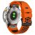 RMPACK Garmin Fenix 7 / 7 Pro 22mm Kétszínű Szilikon Óraszíj 3 Soros Szellőző Lyukakkal - Narancs / Fekete