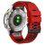 RMPACK Garmin Fenix 7 / 7 Pro 22mm Kétszínű Szilikon Óraszíj 3 Soros Szellőző Lyukakkal - Piros / Fekete