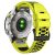 RMPACK Garmin Fenix 7 / 7 Pro 22mm Kétszínű Szilikon Óraszíj 3 Soros Szellőző Lyukakkal - Lime / Fekete