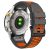 RMPACK Garmin Fenix 7 / 7 Pro 22mm Kétszínű Szilikon Óraszíj 3 Soros Szellőző Lyukakkal - Antracit Szürke / Narancs