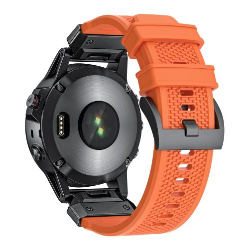 RMPACK Sport Szilikon Óraszíj Garmin Fenix 8 47mm / Fenix E 47mm 22mm – Narancs