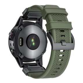   RMPACK Sport Szilikon Óraszíj Garmin Fenix 8 47mm / Fenix E 47mm 22mm – Katonazöld