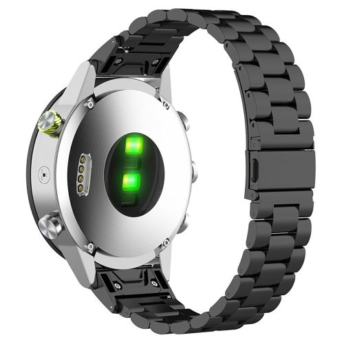 RMPACK Titán Series Fémszíj Óraszíj Garmin Fenix 8 47mm / E 47mm 22mm – Fekete