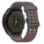 RMPACK Dupla Csatos Szilikon Óraszíj Garmin Tactix 8 47mm / Fenix 8 47mm / Fenix E 47mm 22mm – Szürke / Narancs