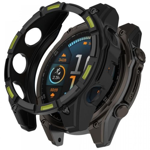 RMPACK TPU Tok Anti-Karcálló Garmin Fenix 8 47mm Hollow Style Keret – Fekete+Zöld