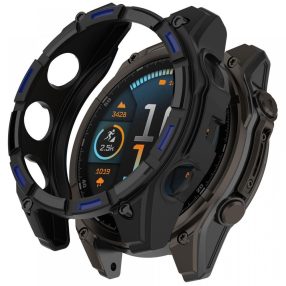   RMPACK TPU Tok Anti-Karcálló Garmin Fenix 8 47mm Hollow Style Keret – Fekete+Kék
