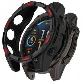   RMPACK TPU Tok Anti-Karcálló Garmin Fenix 8 47mm Hollow Style Keret – Fekete+Piros