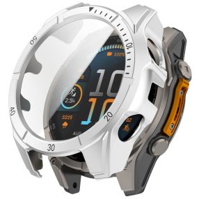   RMPACK PC Keretes Tok Edzett Üveg Fóliával Garmin Fenix 8 47mm – Ezüst+Fekete