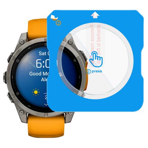 RMPACK IMAK Edzett Üveg Képernyővédő Garmin Fenix 8 47mm Telepítő Eszközzel