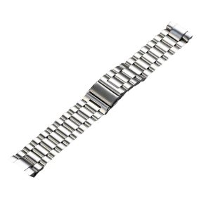   RMPACK Rozsdamentes Acél Óraszíj Íves 3-Szemes Lapos Csattal - Huawei Watch GT 6 46mm - Ezüst