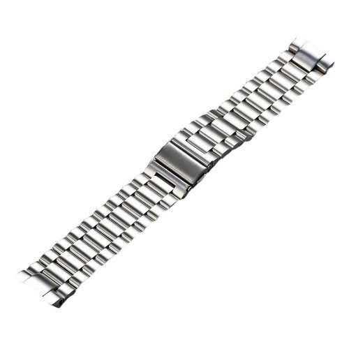 RMPACK Rozsdamentes Acél Óraszíj Íves 3-Szemes Lapos Csattal - Huawei Watch GT 6 46mm - Ezüst