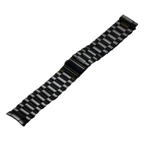   RMPACK Rozsdamentes Acél Óraszíj Íves 3-Szemes Lapos Csattal - Huawei Watch GT 6 46mm - Fekete