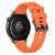RMPACK 22mm Szilikon Óraszíj Fekete Csattal, Függőlegesen Csíkozott - Huawei Watch GT 6 / 5 / 4 46mm / Samsung Galaxy Watch3 45mm - Narancssárga