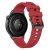 RMPACK 22mm Szilikon Óraszíj Fekete Csattal, Függőlegesen Csíkozott - Huawei Watch GT 6 / 5 / 4 46mm / Samsung Galaxy Watch3 45mm - Piros