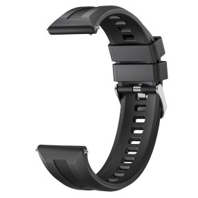   RMPACK 22mm Szilikon Óraszíj - Huawei Watch GT 6 46mm / Garmin Forerunner 570 / 970 / 265 / 255 / 745 47mm - Fekete