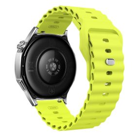   RMPACK 22mm Ocean Szilikon Óraszíj - Huawei Watch GT 6 / GT 5 / GT 5 Pro 46mm - Fluoreszkáló Zöld