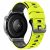 RMPACK 22mm Kétszínű Páncél Mintás Szilikon Óraszíj - Huawei Watch GT 6 / 5 / 5 Pro / 4 46mm - Világossárga / Fekete