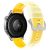 RMPACK 22mm Áttetsző Kétszínű Gyorskioldós Szilikon Óraszíj - Huawei Watch GT 6 / 5 / 5 Pro / 4 46mm - Áttetsző Sárga